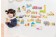 A006-6 Soft Whiteboard + Animal/Transportation Magnet Pack